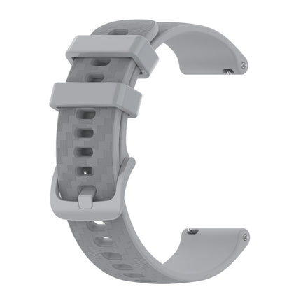 20mm Carbon Fiber Striped Silicone Strap, For Samsung Galaxy Watch Active 40mm, For Samsung Galaxy Watch 42mm, For Samsung Gear Sport, For Samsung Gear S2 Classic - DealBuddy