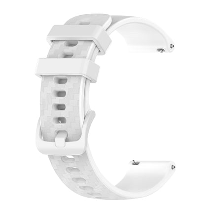 20mm Carbon Fiber Striped Silicone Strap, For Samsung Galaxy Watch Active 40mm, For Samsung Galaxy Watch 42mm, For Samsung Gear Sport, For Samsung Gear S2 Classic - DealBuddy