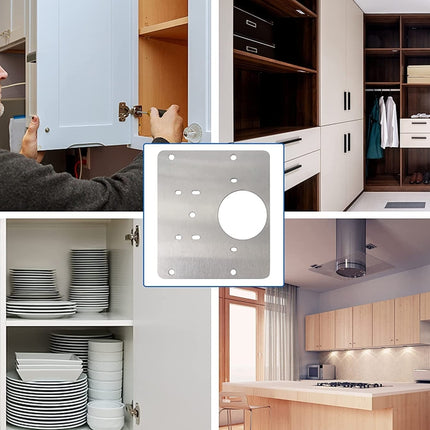 Hinge Repair Plate Cabinet Stainless Steel Hinge Repair Plate