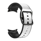 20mm Silicone Pasted Leather Strap, For Samsung Galaxy Watch 4 40mm, Samsung Galaxy Watch 4 44mm, For Samsung Galaxy Watch 4 Classic 42mm, For Samsung Galaxy Watch 4 Classic 46mm - DealBuddy