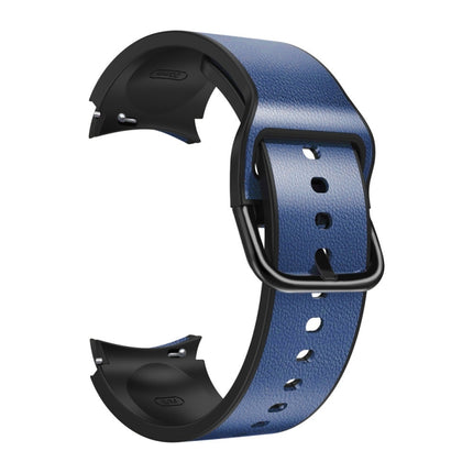 20mm Silicone Pasted Leather Strap, For Samsung Galaxy Watch 4 40mm, Samsung Galaxy Watch 4 44mm, For Samsung Galaxy Watch 4 Classic 42mm, For Samsung Galaxy Watch 4 Classic 46mm - DealBuddy