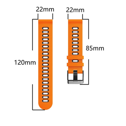 22mm Mixed-Color Silicone Strap