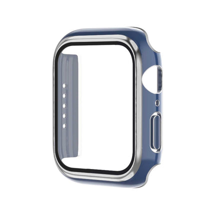 Electroplating Two-color PC+Tempered Film Watch Case, For Apple Watch Series 9 / 8 / 7 45mm, For Apple Watch Series 6/5/4/SE 44mm - DealBuddy