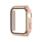 For Apple Watch Series 9 / 8 / 7 45mm / Pink+Rose Gold