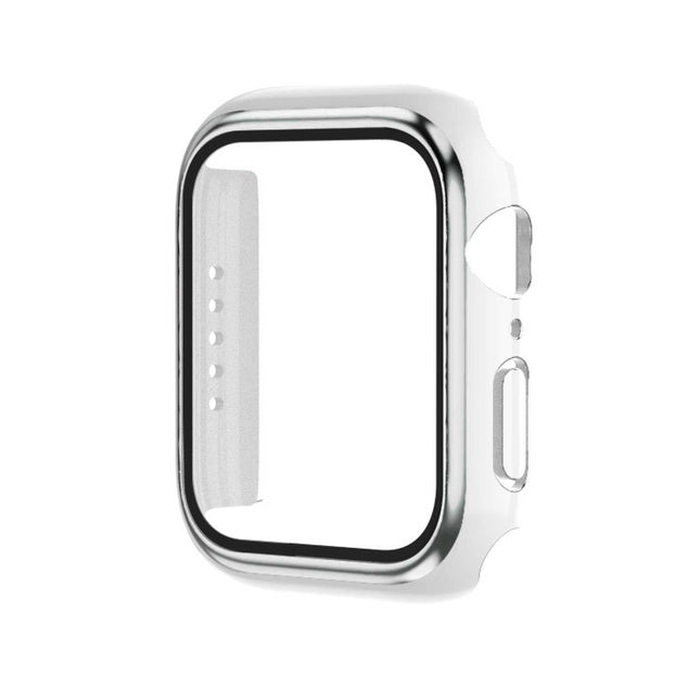 Electroplating Two-color PC+Tempered Film Watch Case
