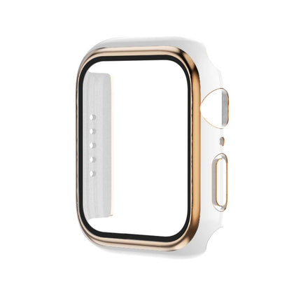 Electroplating Two-color PC+Tempered Film Watch Case, For Apple Watch Series 6/5/4/SE 40mm, For Apple Watch Series 3/2/1 38mm - DealBuddy