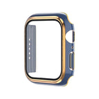 For Apple Watch Series 6/5/4/SE 40mm / Blue+Rose Gold