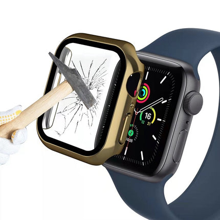 Electroplating Monochrome PC+Tempered Film Watch Case