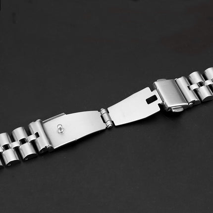 Half-Round Three-Bead Metal Watch Band For Apple Watch Series, 7 45mm / 6&SE&5&4 44mm / 3&2&1 42mm, 7 41mm / 6&SE&5&4 40mm / 3&2&1 38mm - DealBuddy