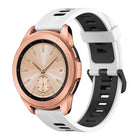 20mm Vertical Pattern Two-Color Silicone Watch Band, For Samsung Galaxy watch 42mm, For Samsung Gear Sport, For Samsung Gear S2 Classic - DealBuddy