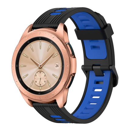 20mm Vertical Pattern Two-Color Silicone Watch Band, For Samsung Galaxy watch 42mm, For Samsung Gear Sport, For Samsung Gear S2 Classic - DealBuddy