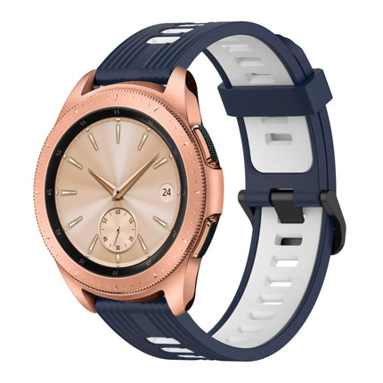 20mm Vertical Pattern Two-Color Silicone Watch Band, For Samsung Galaxy watch 42mm, For Samsung Gear Sport, For Samsung Gear S2 Classic - DealBuddy