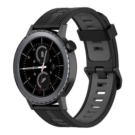 20mm Vertical Pattern Two-Color Silicone Watch Band