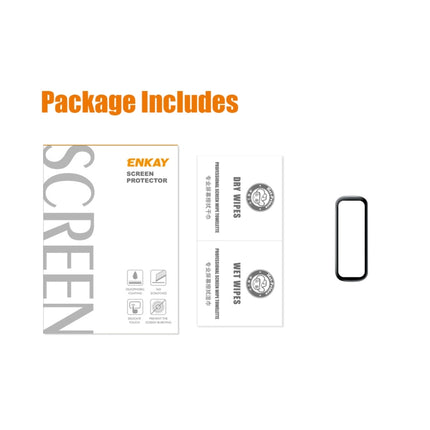 For Samsung Galaxy Fit 2 ENKAY Hat-Prince 3D Full Coverage Soft PC Edge + PMMA HD Screen Protector Film - DealBuddy