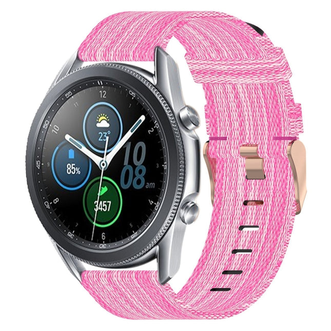 22mm Nylon Woven Watch Band, For Samsung Galaxy Watch3 45mm, For Samsung Galaxy Watch 46mm, For Samsung Gear S3 Classic, For Samsung Gear S3 Frontier - DealBuddy