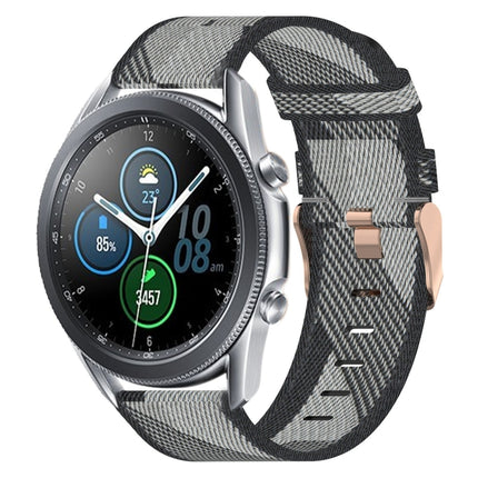 22mm Nylon Woven Watch Band, For Samsung Galaxy Watch3 45mm, For Samsung Galaxy Watch 46mm, For Samsung Gear S3 Classic, For Samsung Gear S3 Frontier - DealBuddy