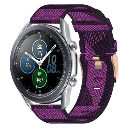 22mm Nylon Woven Watch Band, For Samsung Galaxy Watch3 45mm, For Samsung Galaxy Watch 46mm, For Samsung Gear S3 Classic, For Samsung Gear S3 Frontier - DealBuddy