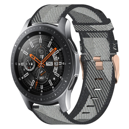 22mm Nylon Woven Watch Band, For Samsung Galaxy Watch3 45mm, For Samsung Galaxy Watch 46mm, For Samsung Gear S3 Classic, For Samsung Gear S3 Frontier - DealBuddy