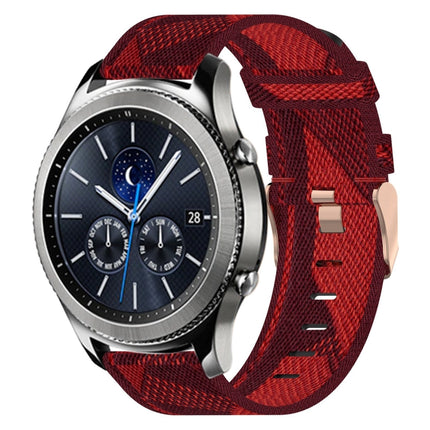 22mm Nylon Woven Watch Band, For Samsung Galaxy Watch3 45mm, For Samsung Galaxy Watch 46mm, For Samsung Gear S3 Classic, For Samsung Gear S3 Frontier - DealBuddy