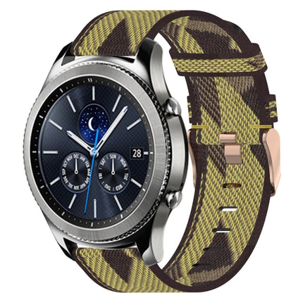22mm Nylon Woven Watch Band, For Samsung Galaxy Watch3 45mm, For Samsung Galaxy Watch 46mm, For Samsung Gear S3 Classic, For Samsung Gear S3 Frontier - DealBuddy