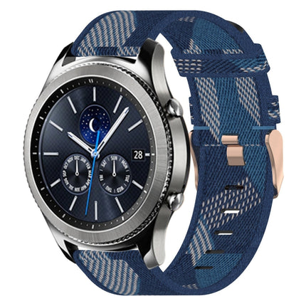 22mm Nylon Woven Watch Band, For Samsung Galaxy Watch3 45mm, For Samsung Galaxy Watch 46mm, For Samsung Gear S3 Classic, For Samsung Gear S3 Frontier - DealBuddy