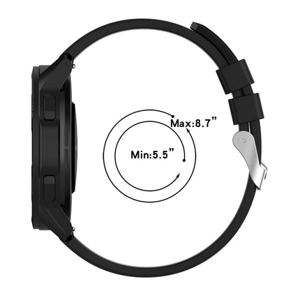 Protruding Head Silicone Strap Silver Buckle, For Samsung Galaxy Watch Active2 40mm/44mm 20mm, For Samsung Galaxy Watch Active 40mm 20mm, For Samsung Galaxy Watch 42mm 20mm, For Samsung Galaxy Gear Sport/S2 Classic 20mm - DealBuddy