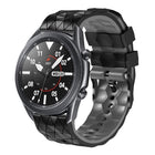 22mm Football Pattern Two-Color Silicone Strap, For Samsung Galaxy Watch3 45mm, For Samsung Galaxy Watch 46mm, For Samsung Gear S3 Classic, For Samsung Gear S3 Frontier - DealBuddy