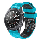 22mm Football Pattern Two-Color Silicone Strap, For Samsung Galaxy Watch3 45mm, For Samsung Galaxy Watch 46mm, For Samsung Gear S3 Classic, For Samsung Gear S3 Frontier - DealBuddy