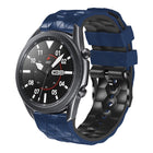 22mm Football Pattern Two-Color Silicone Strap, For Samsung Galaxy Watch3 45mm, For Samsung Galaxy Watch 46mm, For Samsung Gear S3 Classic, For Samsung Gear S3 Frontier - DealBuddy