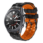 For Samsung Galaxy Watch 46mm / Black+Orange