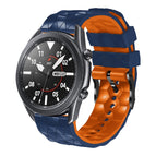 For Samsung Galaxy Watch 46mm / Midnight Blue + Orange