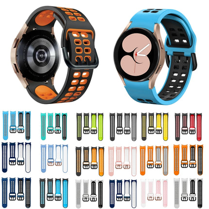 20mm Breathable Two-Color Silicone Watch Band, For Samsung Galaxy Watch 5  40mm, For Samsung Galaxy Watch 5  44mm