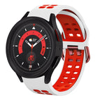 For Samsung Galaxy Watch 5  44mm / White+Red