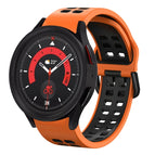For Samsung Galaxy Watch 5  44mm / Orange+Black