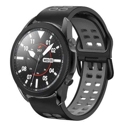 20mm Breathable Two-Color Silicone Watch Band, For Samsung Galaxy Watch 5 Pro  45mm, For Samsung Galaxy Watch 4 40mm
