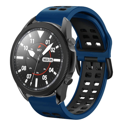 20mm Breathable Two-Color Silicone Watch Band, For Samsung Galaxy Watch 5 Pro  45mm, For Samsung Galaxy Watch 4 40mm
