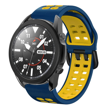 20mm Breathable Two-Color Silicone Watch Band, For Samsung Galaxy Watch 5 Pro  45mm, For Samsung Galaxy Watch 4 40mm