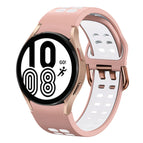 For Samsung Galaxy Watch 4 40mm / Pink+White