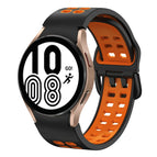 For Samsung Galaxy Watch 4 40mm / Black+Orange