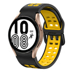 For Samsung Galaxy Watch 4 40mm / Black+Yellow