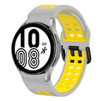 For Samsung Galaxy Watch 4 40mm / Grey+Yellow