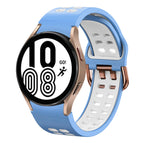 For Samsung Galaxy Watch 4 40mm / Light Blue+White