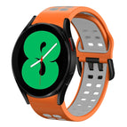 For Samsung Galaxy Watch 4 44mm / Orange+Grey
