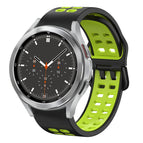 For Samsung Galaxy Watch 4 Classic 46mm / Black+Green