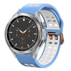 For Samsung Galaxy Watch 4 Classic 46mm / Light Blue+White