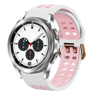 20mm Breathable Two-Color Silicone Watch Band, For Samsung Galaxy Watch 4 Classic 42mm, For Galaxy Watch Active 2 - DealBuddy