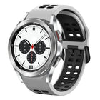 20mm Breathable Two-Color Silicone Watch Band, For Samsung Galaxy Watch 4 Classic 42mm, For Galaxy Watch Active 2 - DealBuddy