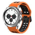 20mm Breathable Two-Color Silicone Watch Band, For Samsung Galaxy Watch 4 Classic 42mm, For Galaxy Watch Active 2 - DealBuddy