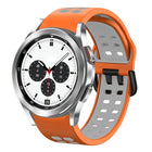 20mm Breathable Two-Color Silicone Watch Band, For Samsung Galaxy Watch 4 Classic 42mm, For Galaxy Watch Active 2 - DealBuddy