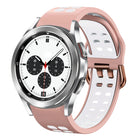 20mm Breathable Two-Color Silicone Watch Band, For Samsung Galaxy Watch 4 Classic 42mm, For Galaxy Watch Active 2 - DealBuddy